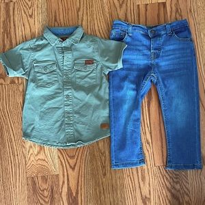 7 For All Mankind Baby Boys 2-Piece Set